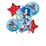Sonic the Hedgehog Licensed 5 pk Balloon Bouquet Kit INFLATED #44524