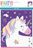 Unicorn Party 8 Loot Bags 22.5cm H X 18cm W (9" X 7.25") #72506