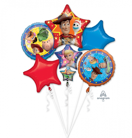 Disney Toy Story 4 Foil Balloon Bouquet Kit 5 pk INFLATED #39515