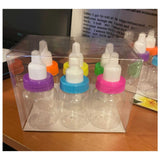 BABY SHOWER BOTTLES FAVOR CONTAINERS MULTI-COLOURED #12859