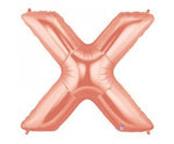 Giant Letter Balloon X Rose Gold 1m #15924