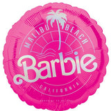 Barbie licensed Malibi Beach 45cm round foil balloon inflated #46260