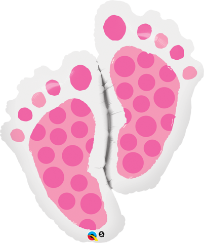 Baby Feet Pink Foil Supershape Balloon #25853