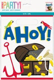 Ahoy Pirate 8 Loot Bags 22.5cm H X 18cm W (9" X 7.25") #78423