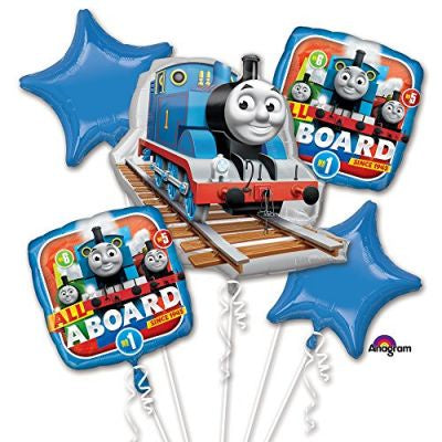 Thomas the Tank All Aboard  Foil Balloon Bouquet Kit 5 pk INFLATED #35278