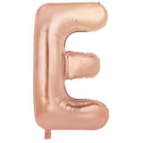 Giant Letter Balloon E Rose Gold Foil 86cm #213974