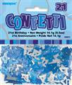 21st Birthday Scatters Blue & Silver