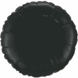 Black Onyx Round 18inch Foil Balloon INFLATED #12907