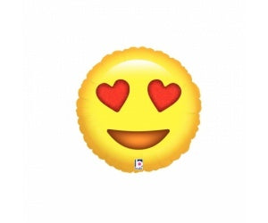 Emoji Foil Love Eyes Face Balloon #36219
