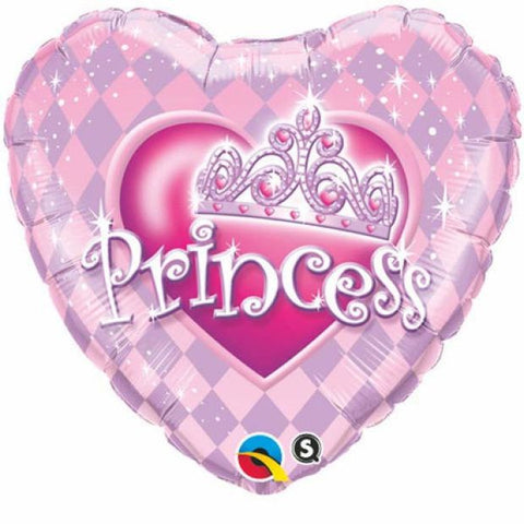 Princess Tiara Foil 45cm (18") Balloon INFLATED #82025