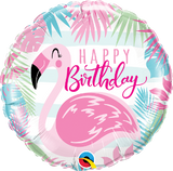 Birthday Flamingo Foil 45cm Balloon #57274