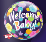 Welcome Baby Polka Dot Bubble Balloon  #25860