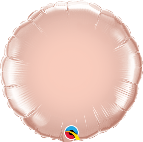 Rose Gold Round Foil 45cm Balloon INFLATED #57050
