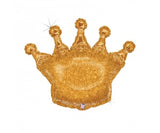 Golden Crown Holographic Foil Balloon INFLATED #35564