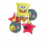 Spongebob Happy Birthday Foil Balloon Bouquet Kit #14840