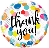 Thank You! Colourful Dots Foil Balloon #49214