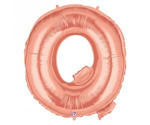 Giant Letter Balloon Q Rose Gold 1m #15917