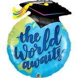 The World Awaits Grad Foil Shape 91cm (36")