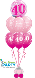 40th Birthday Bubble Bouquet  #40BD02