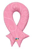 Breast Cancer Pink Ribbon Foil Supershape Balloon #45250