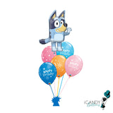 Bluey Birthday Balloon Bouquet INFLATED #BlueyT5