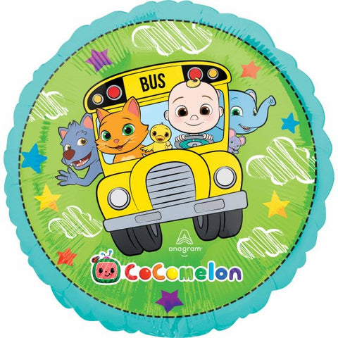 Cocomelon School Bus Foil 43cm Balloon INFLATED #43625