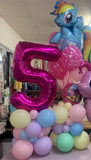 Grand Balloon Number Marquee Design- Choose Theme & Age