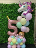Grand Balloon Number Marquee Design- Choose Theme & Age