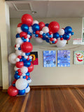 Uneven Semi 1/2 Arch Organic Balloons HIRE ITEM
