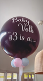 Gender Reveal Giant Confetti & Helium Filled Balloon From