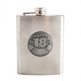 18th Engravable Metal Flask Hip Flask #110953