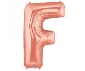 Giant Letter Balloon F Rose Gold 1m #15906
