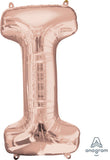Giant Letter Balloon I(i) Rose Gold 86cm #36572