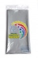 Silver Tablecover Plastic Rectangle
