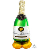 Champagne Bottle Giant Airloonz Foil Balloon INFLATED #83120