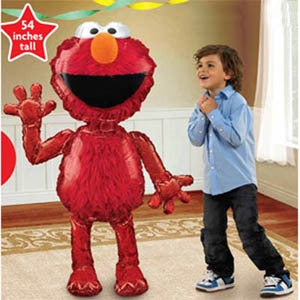 Elmo Foil Sesame Street Supershape Airwalker Balloon INFLATED #23486