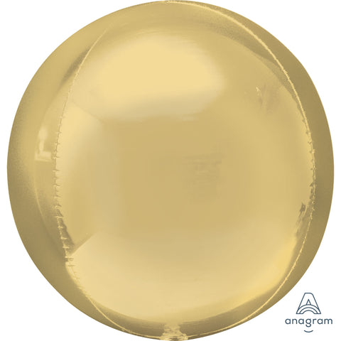 White Gold ORBZ 38cm round ball Foil Balloon #41869