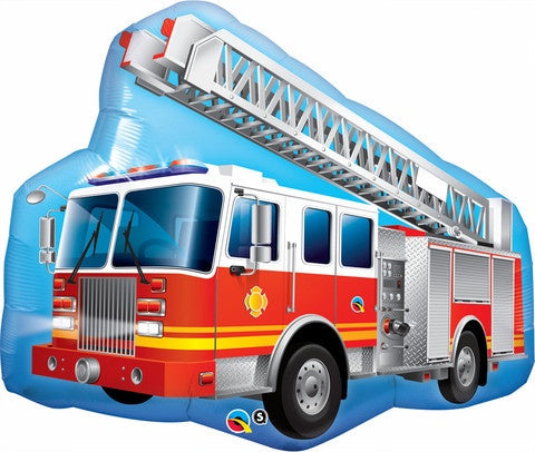 Fire Truck Foil Supershape Balloon #16466