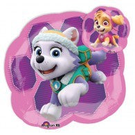 Paw Patrol Girls Skye & Everest 2 sided Foil Supershape Balloons #34269