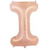 Giant Letter Balloon I(i) Rose Gold Foil 86cm #213978