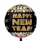 Happy New Year Foil Orbz INFLATED #29412