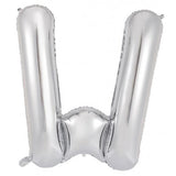 Giant Letter Balloon W Silver Foil 86cm #213922