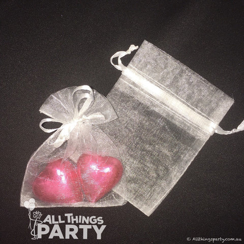 Organza Bags Small 7.5cm x 9.5cm 4pk