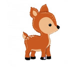 Woodlands Deer Foil Supershape Balloon INFLATED #35878