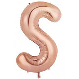 Giant Letter Balloon S Rose Gold Foil 86cm #213988