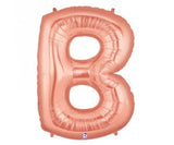 Giant Letter Balloon B Rose Gold 1m #15902