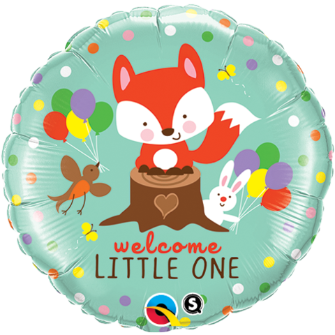 Welcome Little One Woodland Fox Foil 45cm Balloon #25189