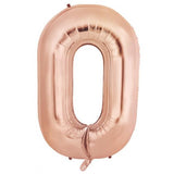 Giant Letter Balloon O Rose Gold Foil 86cm #213984