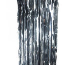 Silver Tinsel Curtain Backdrop 90cm x 2m #5350MS