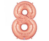 Rose Gold Number 8 Balloon 102cm #00818